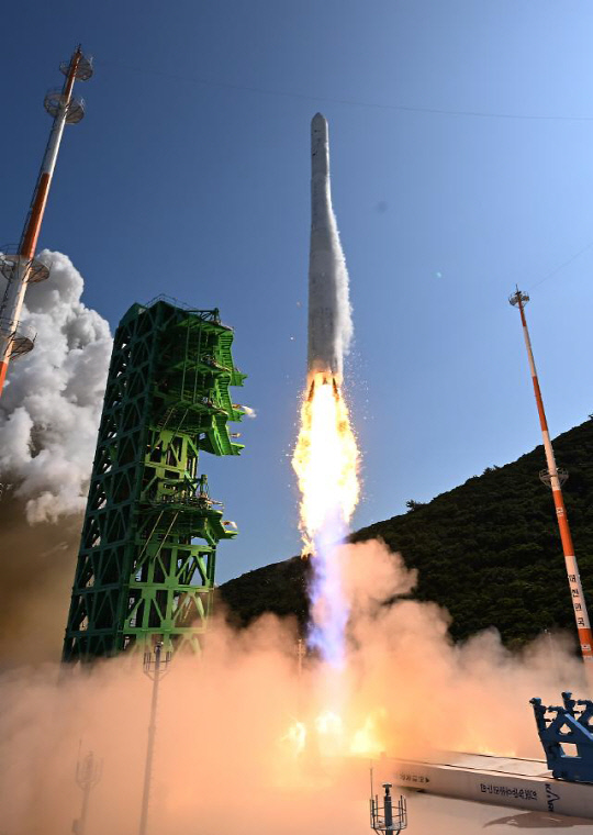 누리호 발사 모습.